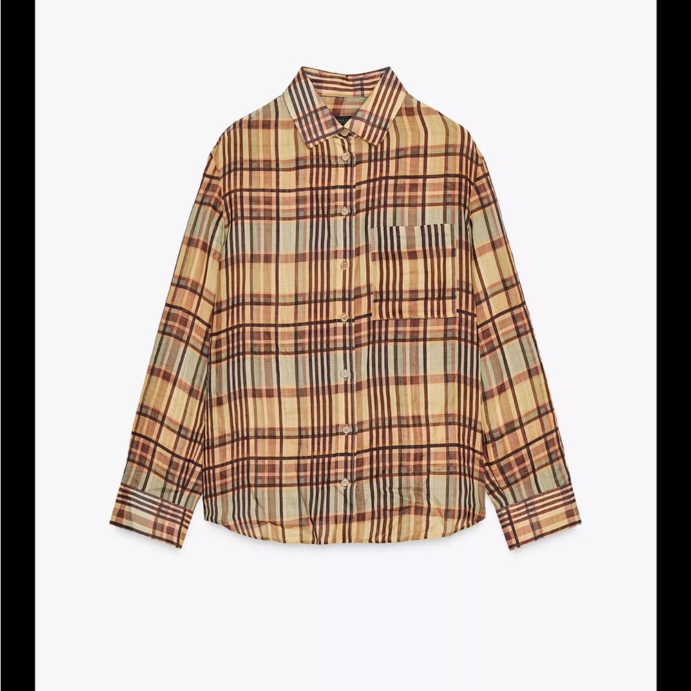 Zara plaid shirt